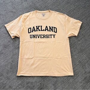 Champion Beige Oakland University Tee
